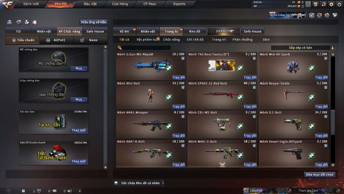 shop acc cf uy tin gia re